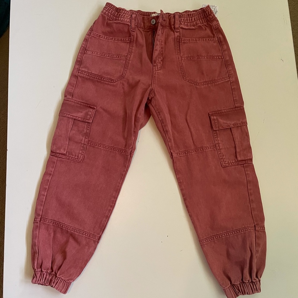 Free People Dusty Pink Cargo Pants 💖